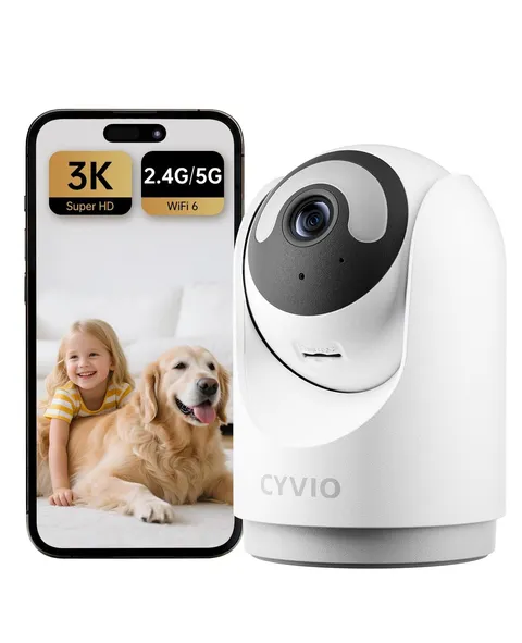 Indoor Security Camera, 5MP Plug-in Wireless WiFi Home Camera with Smart Nigh...