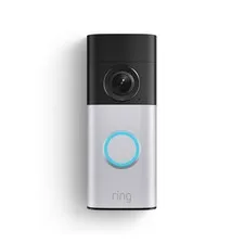 Ring Wired Doorbell Plus (Newest) 2K Wide-Angle 4x Zoom Low-Light Nickel