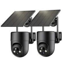 Camara Solar Với Vision Nocturna A Color Y Aplicacion Movil Estilo Lujo