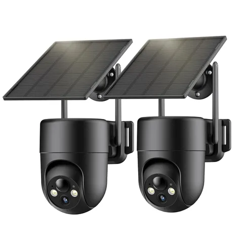 Camara Solar Với Vision Nocturna A Color Y Aplicacion Movil Estilo Lujo