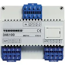 Bticino 346100 Digital Video Upright Derivator 1 Input 2 Terran Outputs