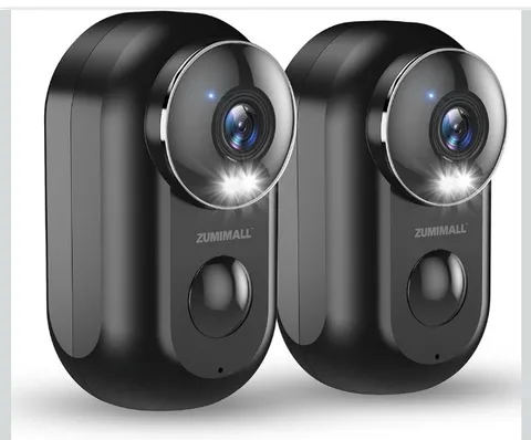 ZUMIMALL Security Cameras Wireless Outdoor, 2 Packs, 2K Cameras for Home Securit
