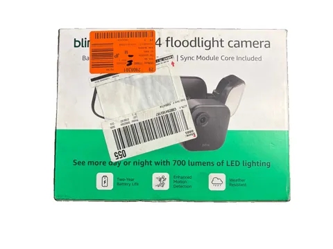 Blink Outdoor 4 Floodlight Camera Battery Powered Sync Module Core New