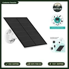 High-Efficiency 5W Solar Panel with Adjustable Mount for Battery-Powered Cameras