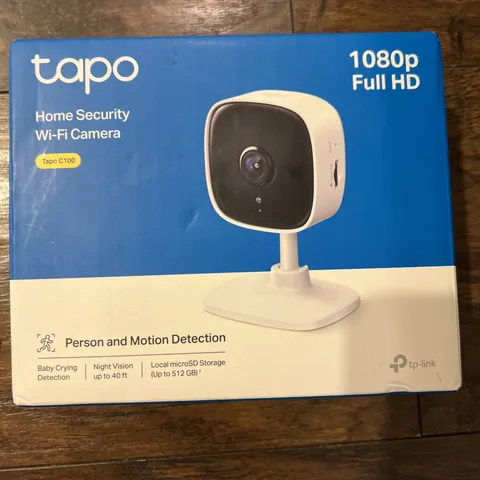 Tapo 1080P Fu HD Indoor Security Camera, Baby Monitor, Night Vision, C100