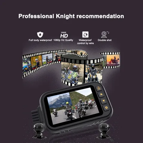Motorcycle HD 1080P Full Body Waterproof Camera View Driving Recorder DVR Logger