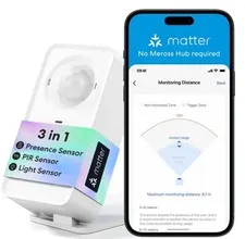 Meross Matter Smart Presence Sensor MS600 - Motion Detection - Stay Safe at Home