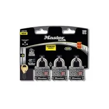 Master Lock 1-9/16 in Laminated Steel 4-Pin Tumbler Padlock Keyed 3SSTRIHC