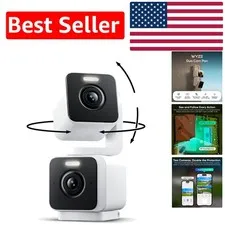 Outdoor Security Camera with Built-in Siren, Night Vision & Smart Home Support