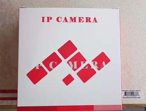 IP Camera 1080p Wired Wi-Fi Night Vision Motion Detection 2-Way Audio White/Red