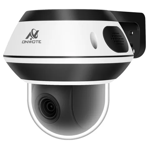 PTZ PoE IP Security Camera, 350° Pan 87° Tilt 5X Optical Zoom 4K 8MP, 2 Way A...