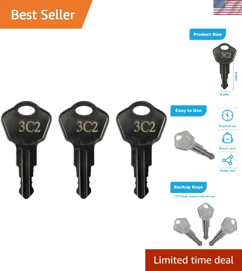 High-Quality Replacement Keys for Sentry Safe Model 1100-Codes - Set of 3