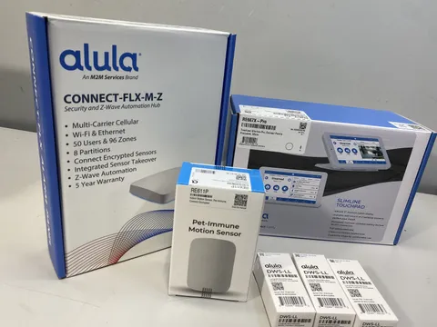 alula CF-PREMIUM-M Connect FLX Alarm Panel Kit w Cellular ZWave Touchpad Pro