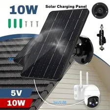 Ring Camera Solar Panel Charger for Stick Up and Spotlight Cams, Weatherproof