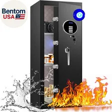 9.2 Cu Ft Fireproof Safe with LED Light - 60 Min Fire Rated Waterproof Security 