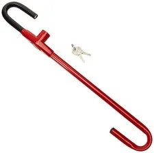 The Club CL303 Pedal to Steering Wheel Lock, Red, 5.25 Inch