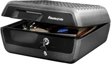 Fireproof and Waterproof Document Safe with Key Lock, Lock Box for Cash, Passpor