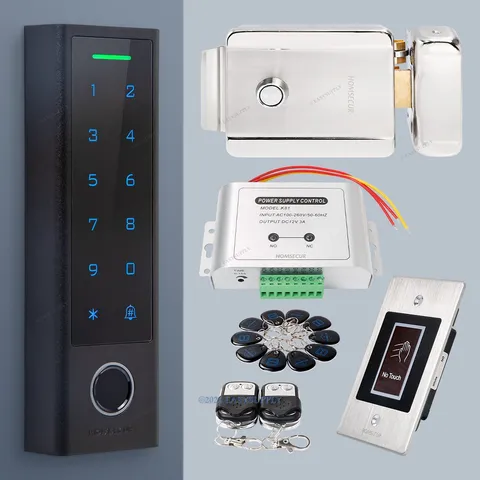 HOMSECUR IP66 APP WIFI RFID Access Control Set Electric rim lock