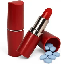 Discreet Lipstick Safe - Hide Pills, Cash & Valuables in Style