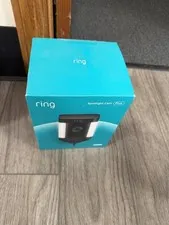 Ring SPOTLIGHT Cam PLUS Wired Outdoor Camera Lights and Siren Black
