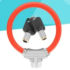 Lock Steel Cable Lock Cycling Parts for Outdoor Riding (Red)