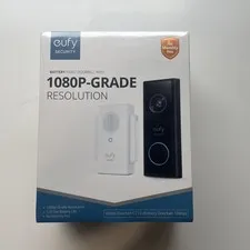 Eufy Security by Anker 1080p Video Doorbell - Black Battery Powered New Sealed
