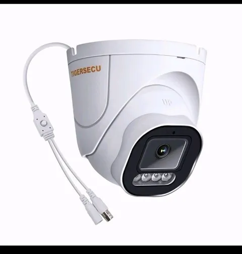 TIGERSECU 5MP Wide Angle Dome Security Camera (96 degrees), White 