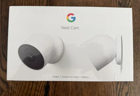 Google Nest Cam Indoor/Outdoor Battery Surveillance Camera, 2-Pack