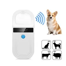 Pet Microchip Scanner ISO11784/85/FDXB/EMID Handheld Reader 134.2kHz White