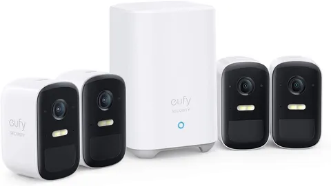eufyCam 2C 4-Cam Kit Wireless Home Security System with 180-Day 1080p HD IP67
