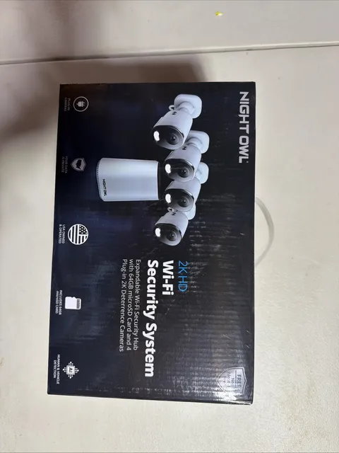 Night Owl 8-Ch, 4-Camera Indoor/Outdoor Plug-In Wi-Fi IP 4K 64GB Security System