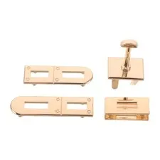 1 Set Handbag Lock Clasp, Metal Turn Locks for DIY Purse Making