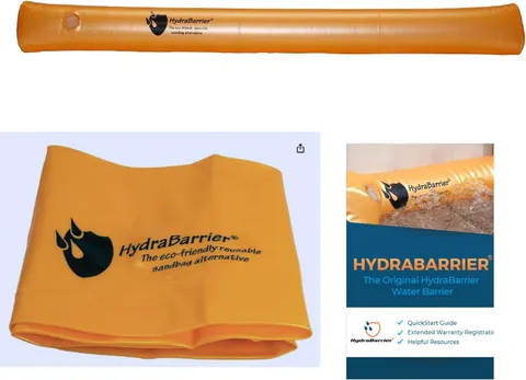 The Original Hydrabarrier Ultra Flood Barrier – 12 Ft Long X 6 in High – Light,