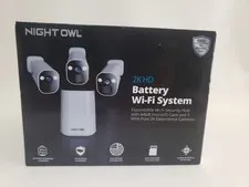 Night Owl 2K HD Battery Wi-FI Security System Cameras ( 3 Pack ) New 