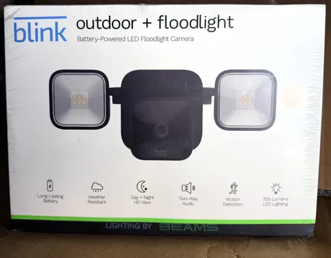 NEW Blink Outdoor Camera + Floodlight System Wireless 1080p HD Security Black