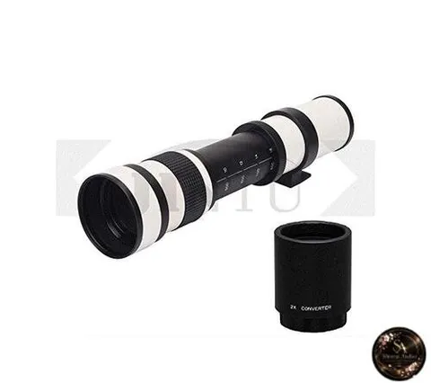 JINTU 420-1600mm f/8.3 HD Manual Telephoto Lens + 2x Telephoto Lens for D600