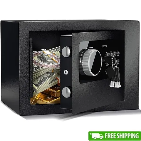 Secure Fireproof Safe W/ Electronic Lock Key Access Durable Steel Storage Box US