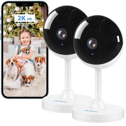 Indoor Security Camera, 2K 3MP Cameras for Home Security