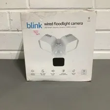 Blink 1080p Wired Floodlight Camera 2600 lumens HD live view Works w/ Alexa BFM0