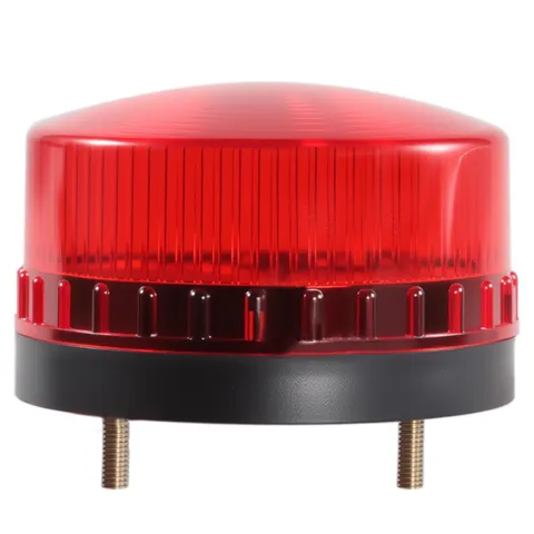 Industrial Round Beeper Warning Light D-5061-J Red AC 110V-120V 75dB Flashing