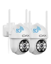 CKK 2K Security Cameras Outdoor 2Pack, 2.4G/5G Wireless Home Security Cameras...
