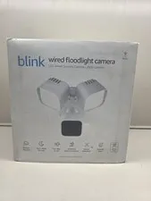 NEW Blink Wired Outdoor Floodlight Camera, Smart Security, 2600 Lumens, White