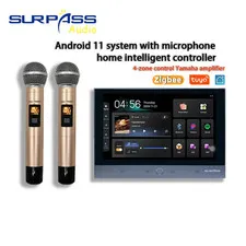 Karaoke 4 zone control 5G  WiFi  Android 11 system 8x30W Bluetooth and TF card w