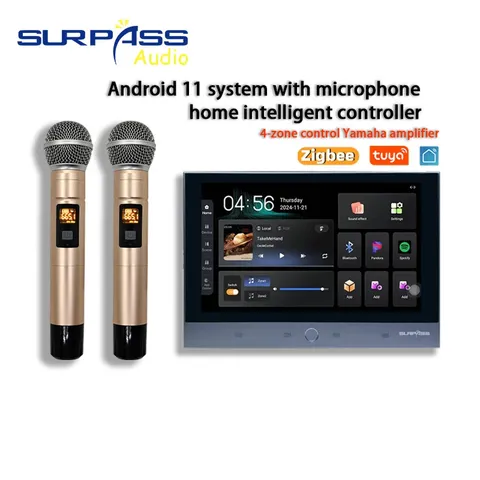 Karaoke 4 zone control 5G  WiFi  Android 11 system 8x30W Bluetooth and TF card w