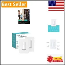 Wi-Fi Motion Sensor Switch - Smart Lighting Control with Alexa & Google, 2-Pack