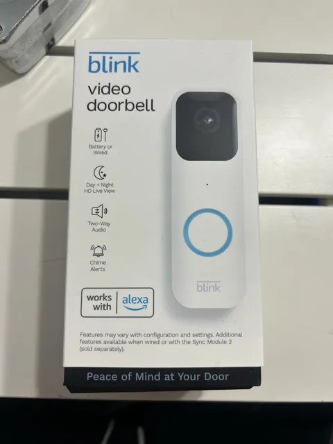 Blink Video Doorbell 1080p HD, Battery or Wired, Two way audio, works with Alexa