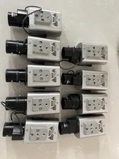 Lot of 9 Panasonic WV-CP504 SD5 CCTV Cameras Rainbow 2.7-12mm F1.2 Lenses