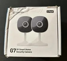 GALAYOU G7 Smart Home Security Camera Indoor WiFi 2K Camera 2-Pack New Open Box