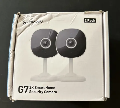 GALAYOU G7 Smart Home Security Camera Indoor WiFi 2K Camera 2-Pack New Open Box