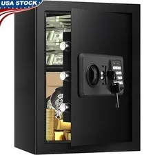Fireproof Home Safe Large Security Digital Combination Lock Anti-Theft Alarm New